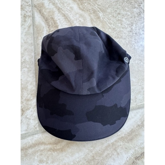Lululemon‎ Women's Baller Hat Black Asphalt Camo Running Training - Picture 2 of 6